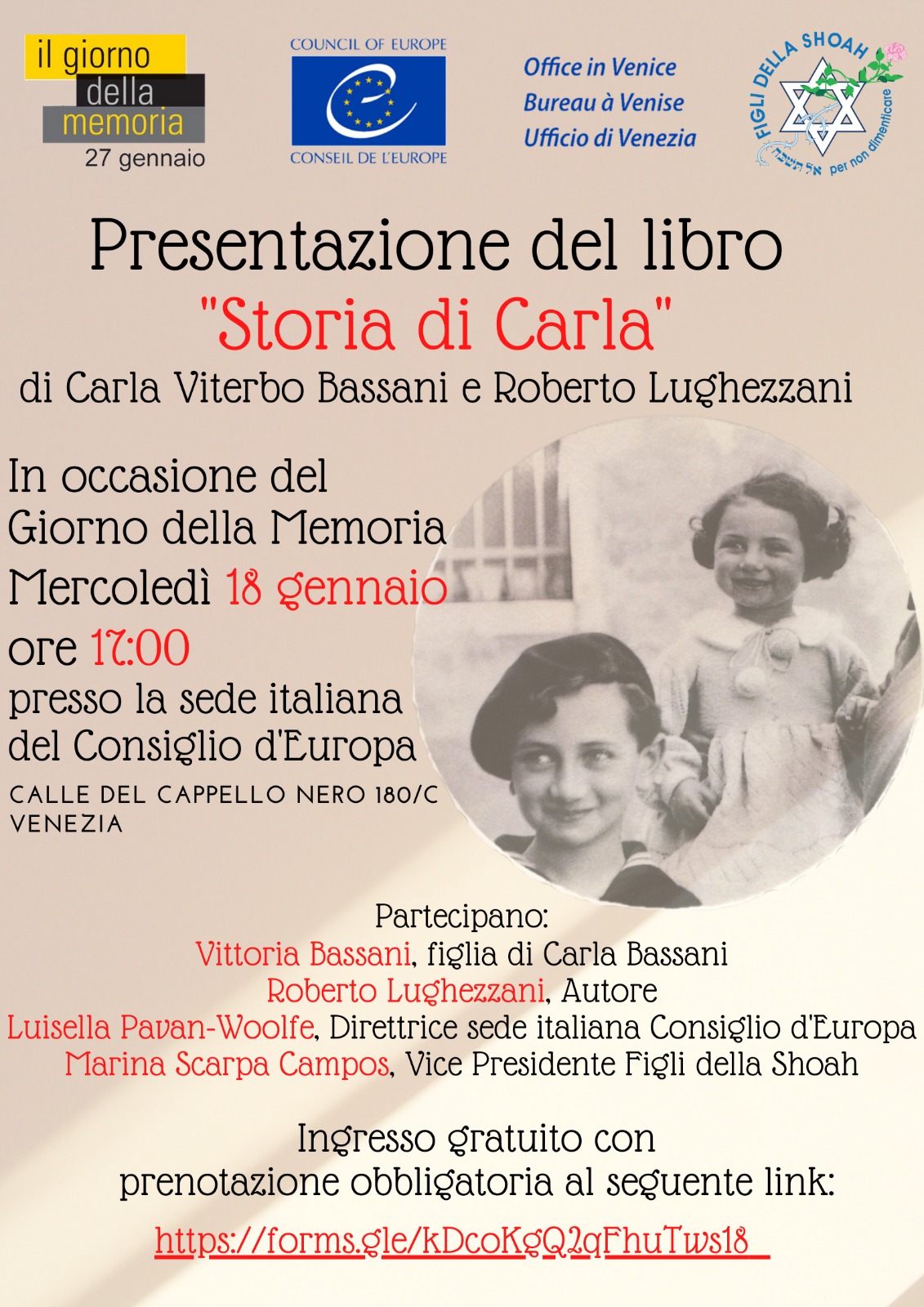 Presentazione libro "Storia di Carla"